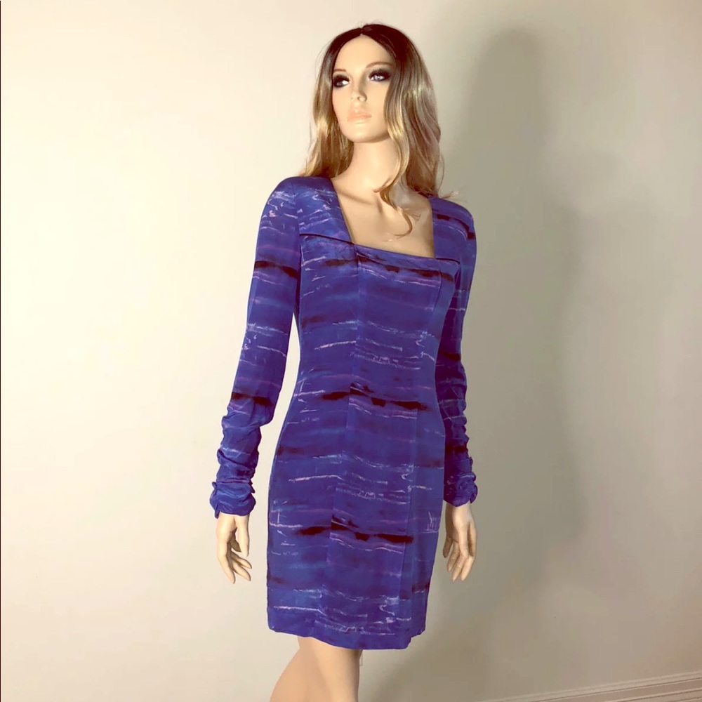 Sine Electric Zip Blue Dress 2 NWT $265